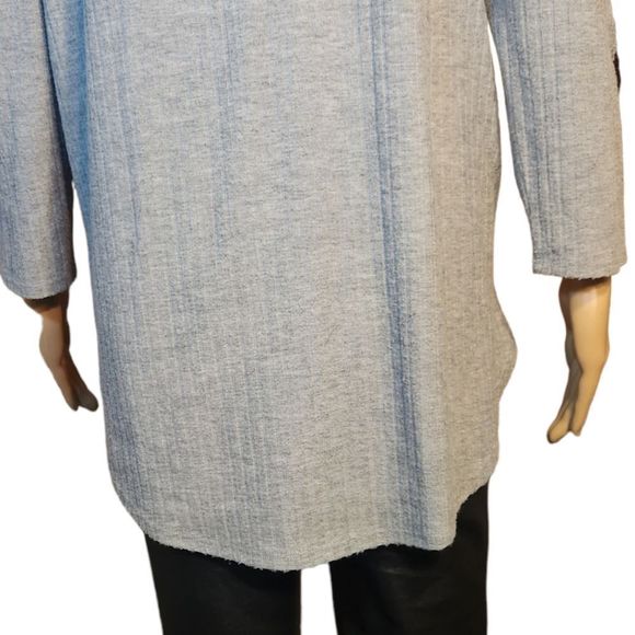 Line Up shirt Womens Cold Shoulder Gray Size unknown - Picture 6 of 12